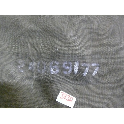 383D - ARMY KIT BAG WITH SERIAL NUMBER AND NAME.