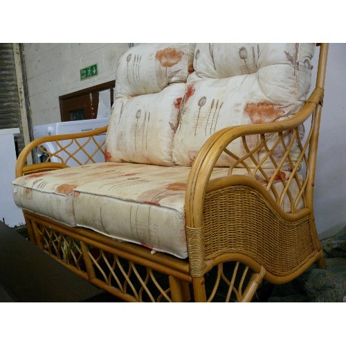 444 - TWO SEATER CONSERVATORY SOFA.