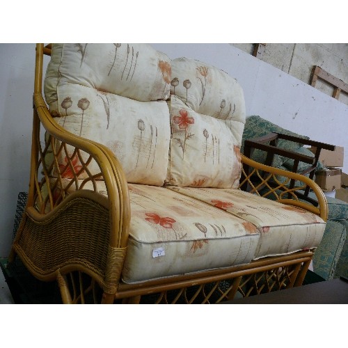 444 - TWO SEATER CONSERVATORY SOFA.