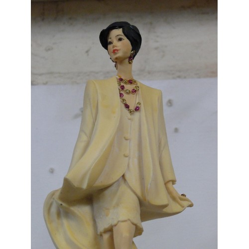 99 - AN ITALIAN LADY FIGURE SIGNED BY VITTORIO TESSARO