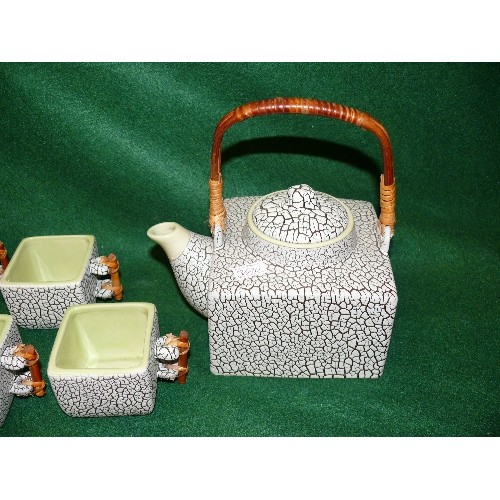 113 - A LOVELY CERAMIC VIETNAMESE TEASET