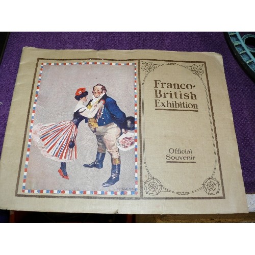 120 - AN OFFICIAL SOUVENIR BOOKLET FROM FRANCO-BRITISH EXHIBITION.