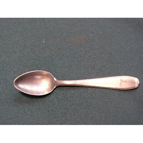 220D - A WW2 German Luftwaffe teaspoon with eagle and swastika mark and 