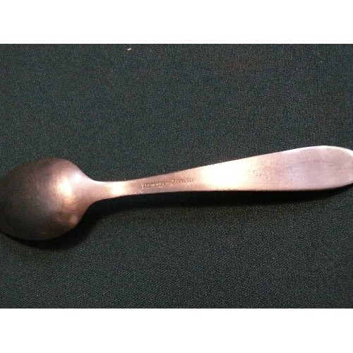 220D - A WW2 German Luftwaffe teaspoon with eagle and swastika mark and 