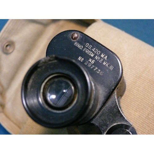 221 - WW2 Binoculars by Taylor-Hobson dated 1943, with broad arrow mark. Marked 