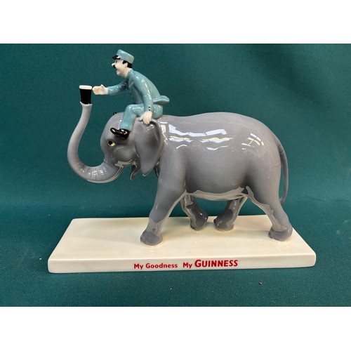 146 - A Coalport Limited Edition Guinness Elephant & Keeper, 108/800. 18cm H. With a box