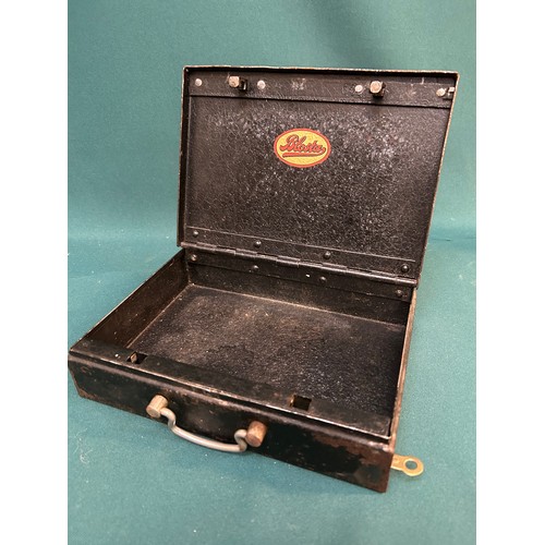 341 - Antique Security box with side slot numbered key