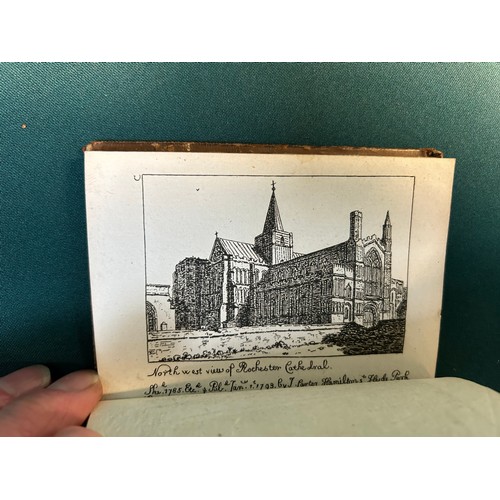 159A - Rare 18th Century miniature book of engravings by John Carter (1748 - 1817) architect & draughtsman ... 