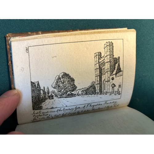 159A - Rare 18th Century miniature book of engravings by John Carter (1748 - 1817) architect & draughtsman ... 