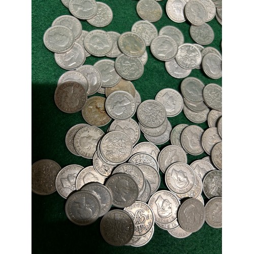 25 - 120 X SIXPENCE COINS, GEORGE VI & ELIZABETH II