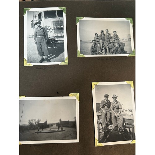 42A - 2 x early 1950’s post war black & white photograph albums, military family. Many photographs. Operat... 