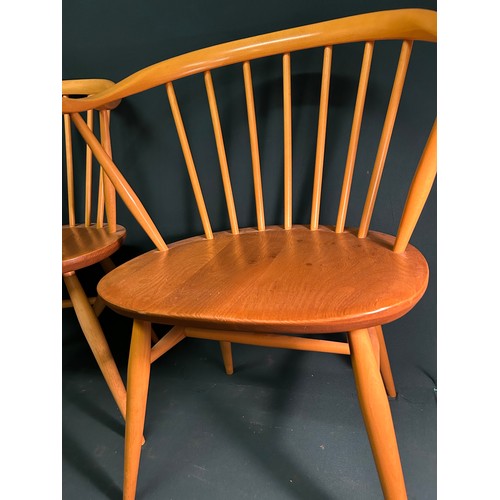 330 - Good pair of vintage blonde Ercol 