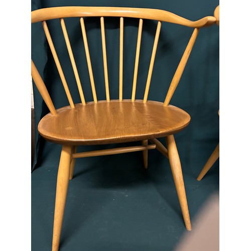 330 - Good pair of vintage blonde Ercol 