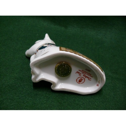 18B - ROYAL CROWN DERBY DONKEY FOAL WITH THE GOLD BUTTON