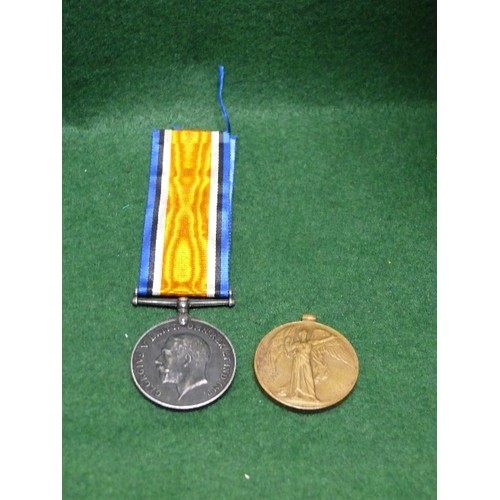 40D - 2 WWI BRITISH ARMY MEDALS VICTORY & 1914 1918 MEDAL ISSUED TO 68768 Pte J.R. GRUNDY LIVERPOOL RIFLES