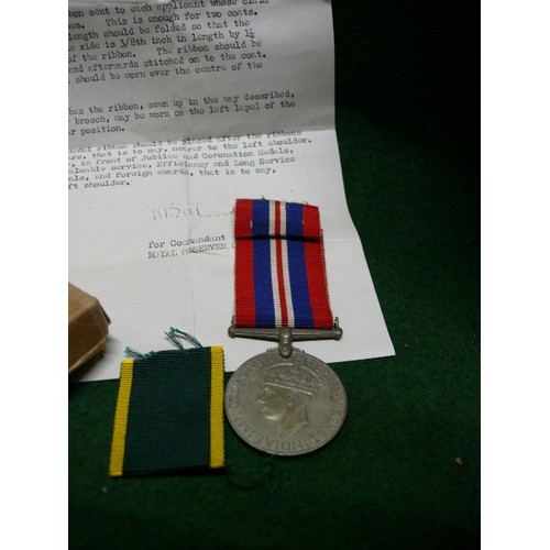 40E - WWII 1939 1945 WAR MEDAL ISSUED TO MR W.A.BAILEY 