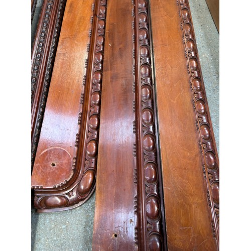 396 - A Victorian or Edwardian mahogany four poster bed from a Norfolk country house. 5 foot 6 inch width ... 