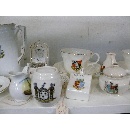 154 - COLLECTION OF CRESTED WARE