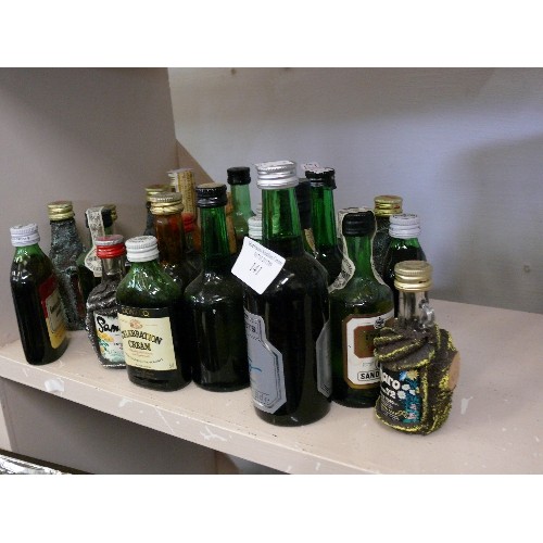 141 - A SELECTION OF VARIOUS MINIATURE BOTTLES