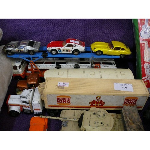 100 - A SELECTION OF VARIOUS DIE CAST VEHICLES