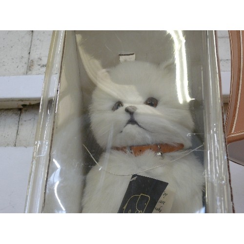 153 - A REALLY SOFT TOY CAT IN ORIGINAL BOX