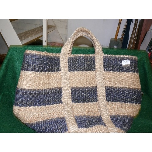 166 - LARGE GOOD QUALITY HESSIAN SHOPPING BAG