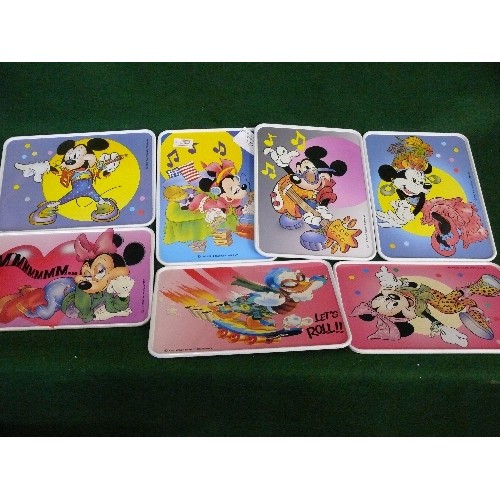 129 - SET OF 7 X WALT DISNEY METAL CARDS.