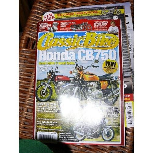 136 - A LARGE COLLECTION OF OF MOTERBIKE MAGAZINES