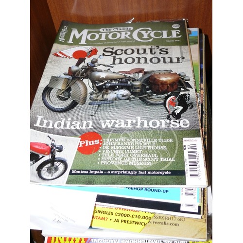 136 - A LARGE COLLECTION OF OF MOTERBIKE MAGAZINES