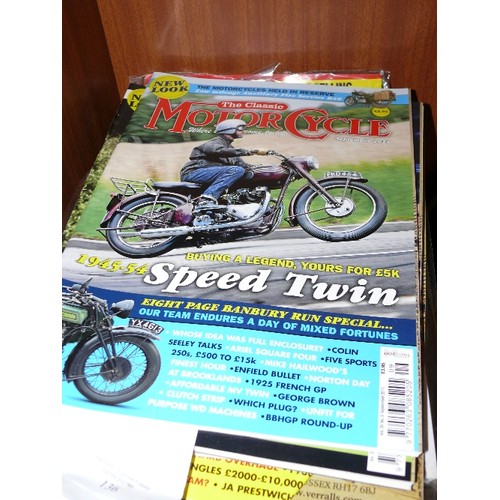 136 - A LARGE COLLECTION OF OF MOTERBIKE MAGAZINES