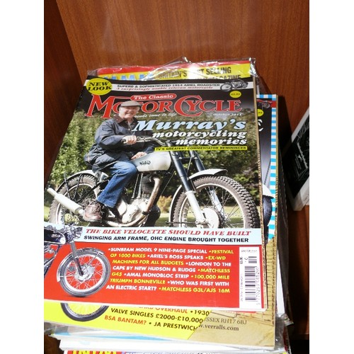 136 - A LARGE COLLECTION OF OF MOTERBIKE MAGAZINES