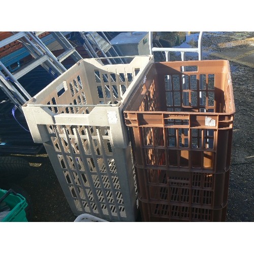 405 - 2 VERY LARGE PLASTIC CRATES