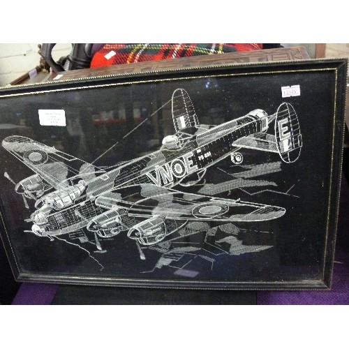 172 - A FRAMED AND GLAZED PRINT OF A LANCASTER?