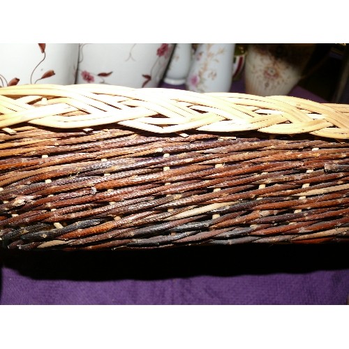 248 - OVAL SHAPED WICKER BASKET