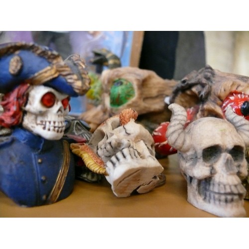 292 - COLLECTION OF SMALL NOVELTY SKULLS