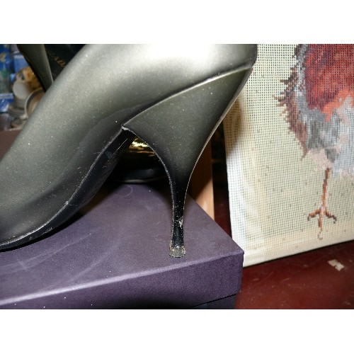 295 - PRADA STILLETTO SHOES, SIZE 40, BOXED PLUS A PAIR OF STILLETTO L K BENNETT SHOWS, SIZE 40 WITH BOX.