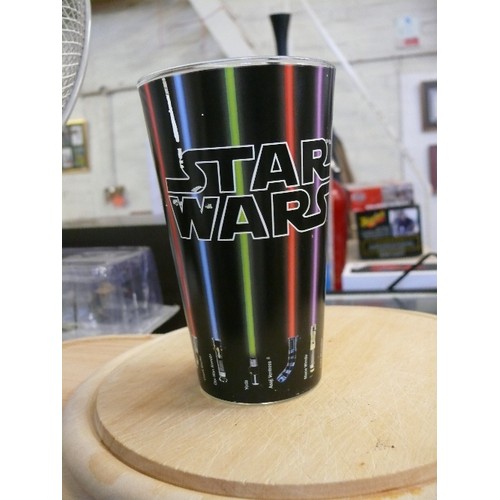 420 - STAR WARS MONOPOLY,  STAR WARS MUG, BEAKER AND BOWL PLUS STORM TROOPER HEAD.