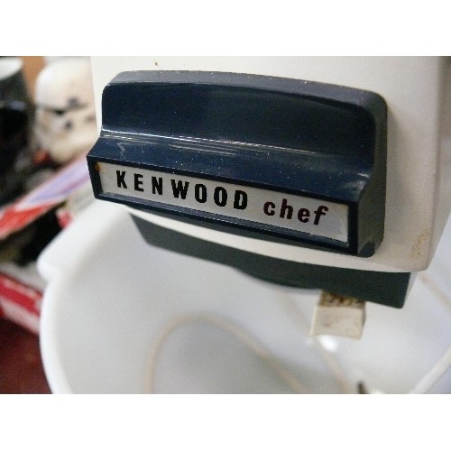 421 - KENWOOD CHEF (RED TUB OF ACCESSORIES)