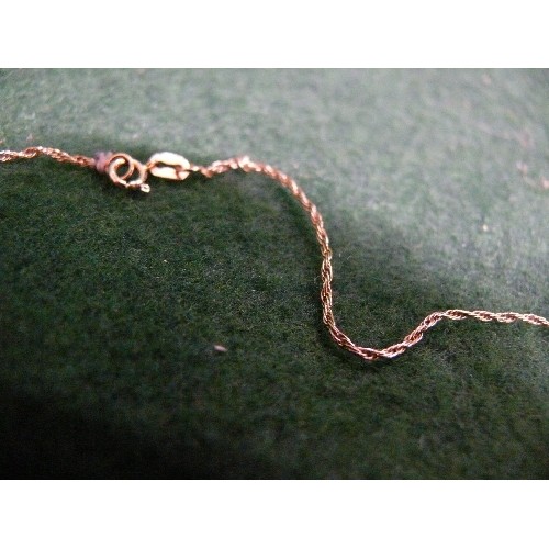 10 - A 14ct GOLD CHAIN NECKLACE WEIGHT 1.66 GRAMS