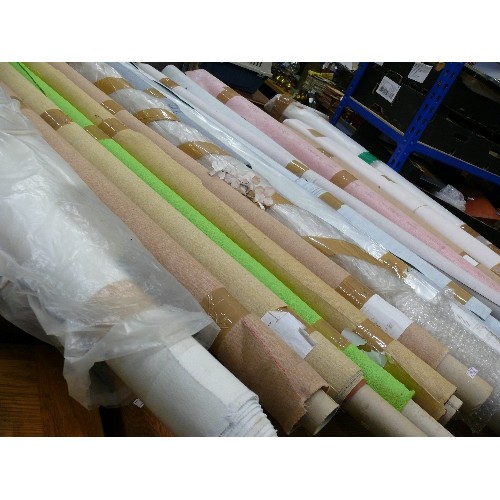 522 - SEVERAL PART ROLLS OF VINYL FABRIC