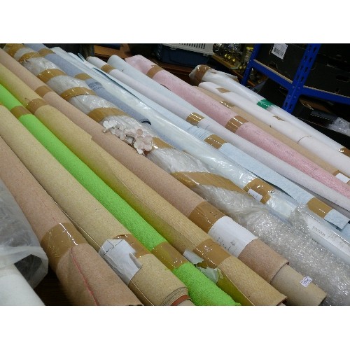 522 - SEVERAL PART ROLLS OF VINYL FABRIC