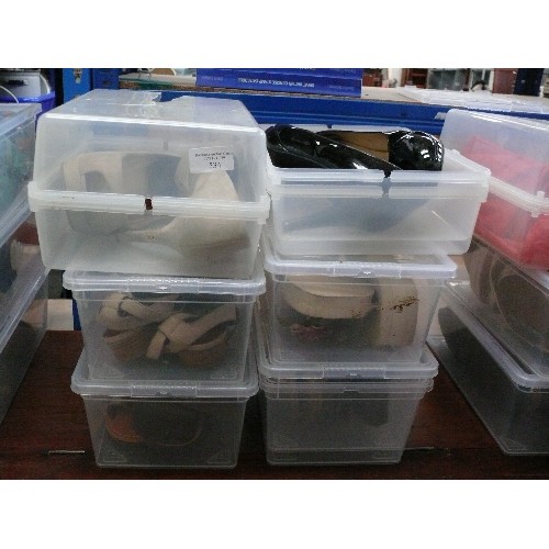 534 - 6 X CONTAINERS OF LADIES SHOES, SIZE 7