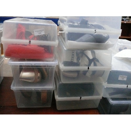 535 - 6 X CONTAINERS OF LADIES SHOES, SIZE 7