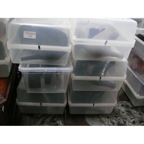 536 - 6 X CONTAINERS OF LADIES SHOES, SIZE 7