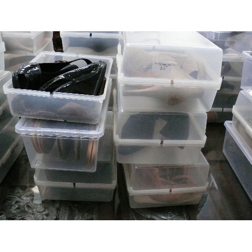 537 - 6 X CONTAINERS OF LADIES SHOES, SIZE 7