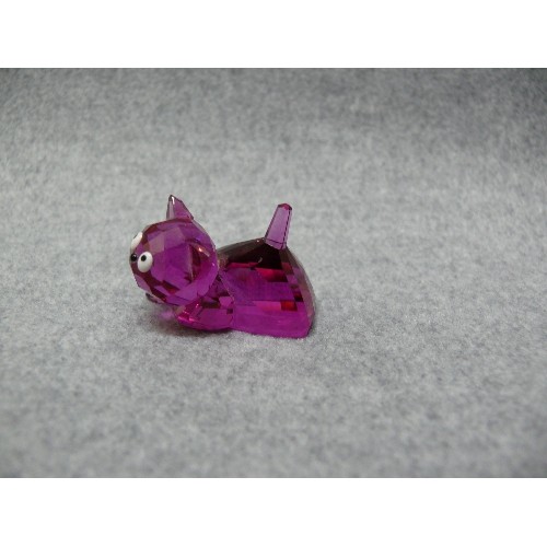 28 - SWAROVSKI RUBY RED GLASS CAT