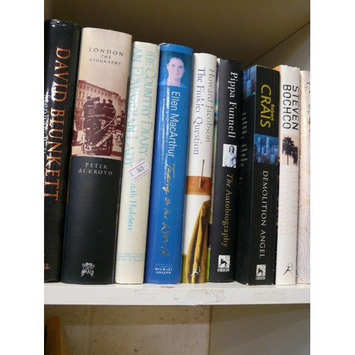 201 - FIVE CUBES OF VARIOUS BOOKS TO INCLUDE COOKERY AND HORSE BOOKS