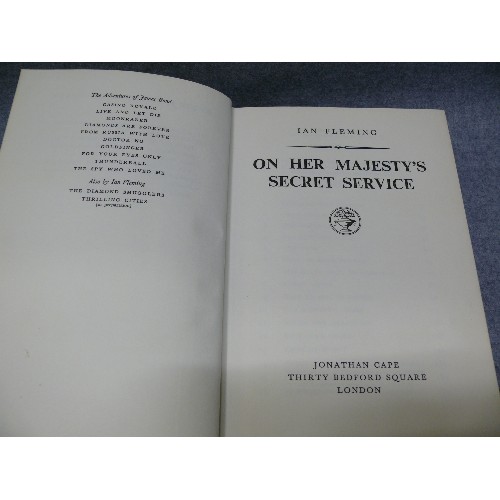 106 - A VINTAGE COPY OF JAMES BOND BOOK 'ON HER MAJESTY'S SECRET SERVICE' BY IAN FLEMING