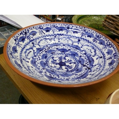 360 - TWO LARGE DECORATIVE BOWLS