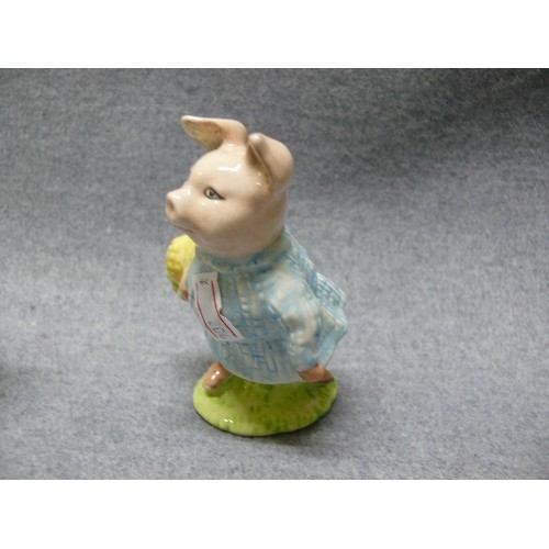 5 - BESWICK BEATRIX POTTER FIGURINES 'REBECCAH PUDDLE-DUCK' AND 'LITTLE PIG ROBINSON'